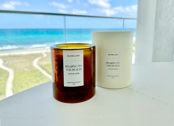 Belong to the Beach Coconut Vanilla Sunflow Candle