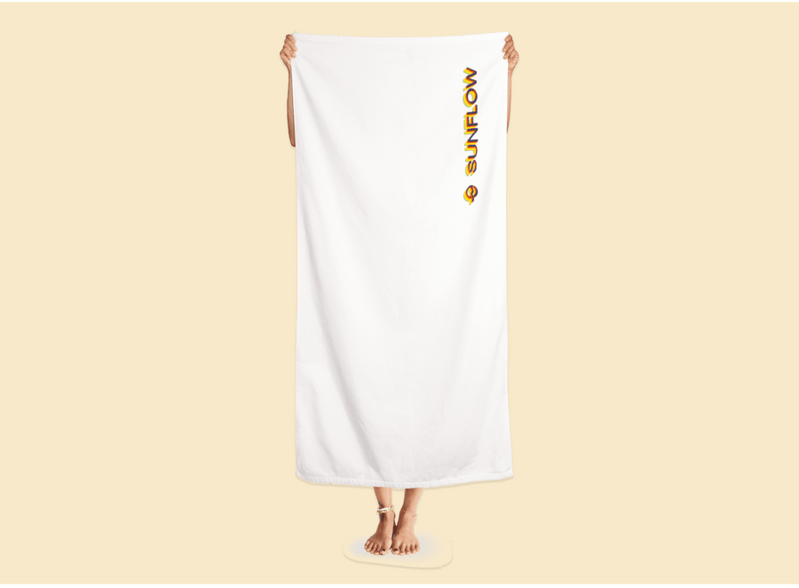 White Logo Towel