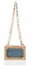 Michelle Daccarett SQUARED Rose Handbag with Chain Handle