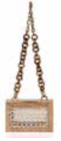 Michelle Daccarett SQUARED Rose Handbag with Chain Handle