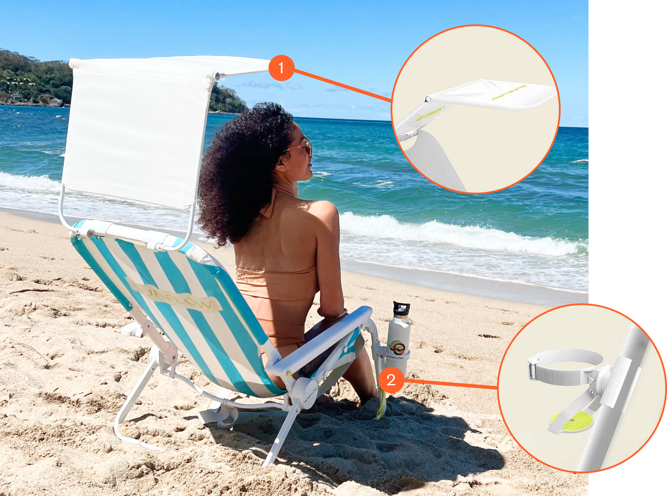Shore Thing chair with accessories