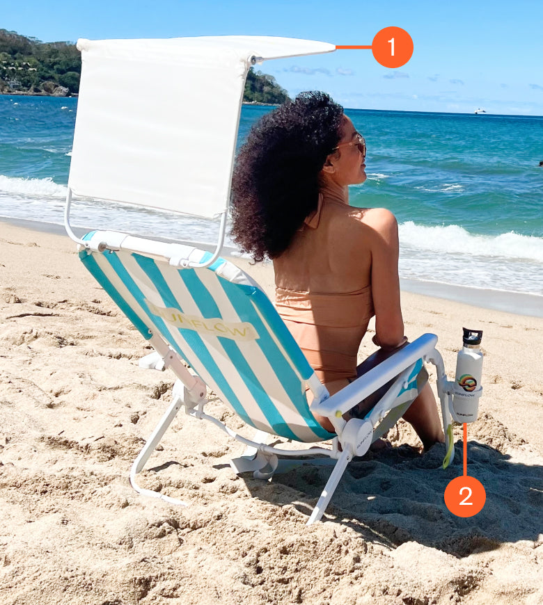 Shore Thing chair with accessories